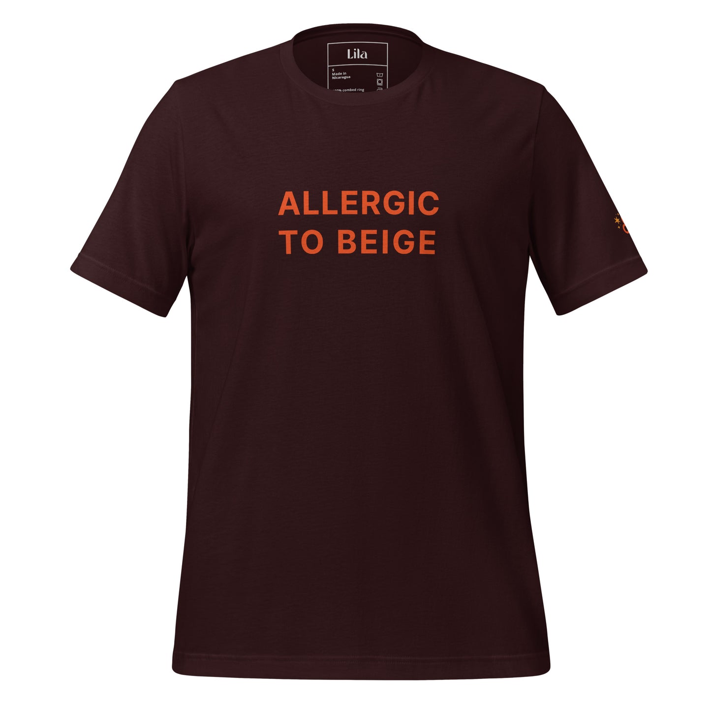 Allergic to Beige (Leo season) t-shirt