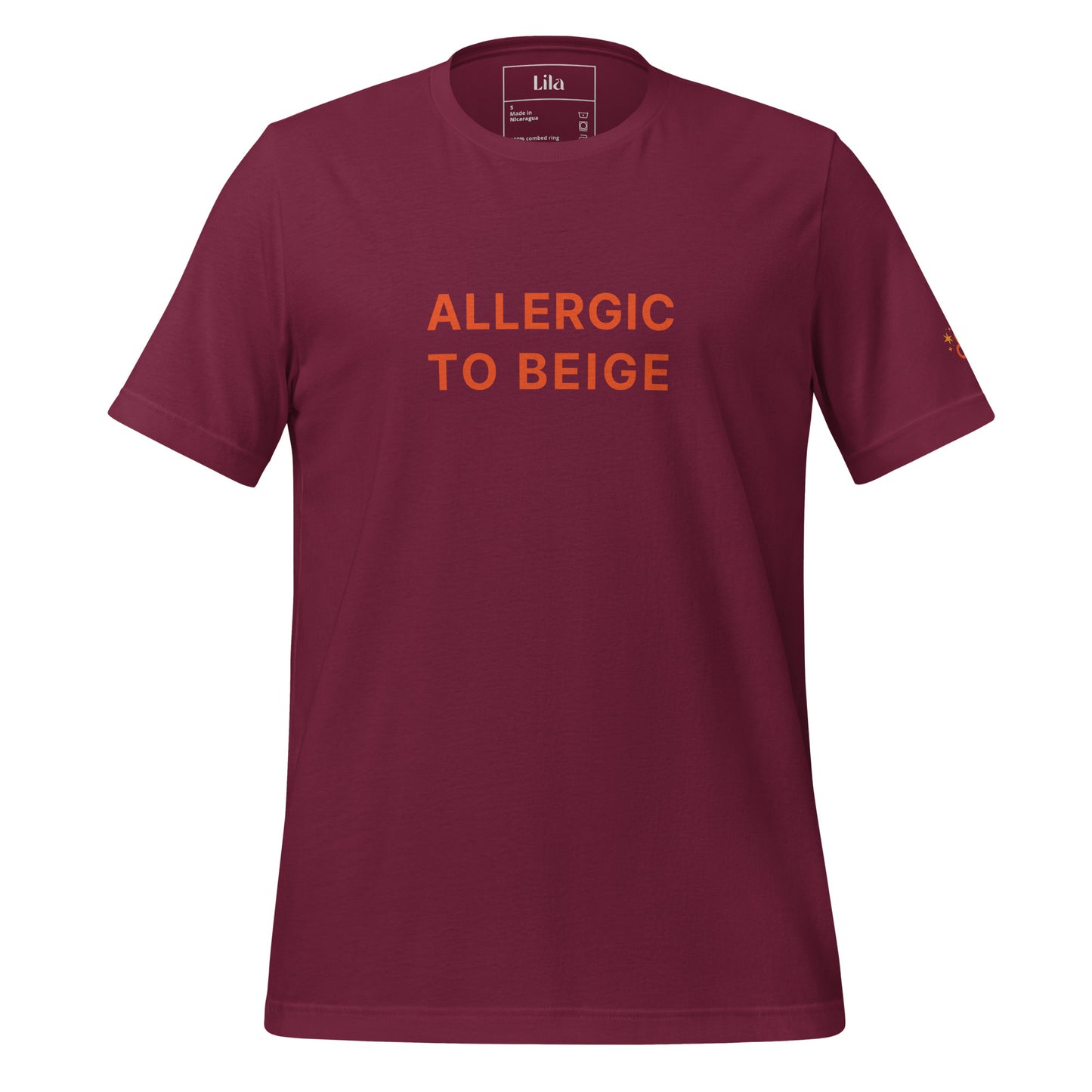 Allergic to Beige (Leo season) t-shirt