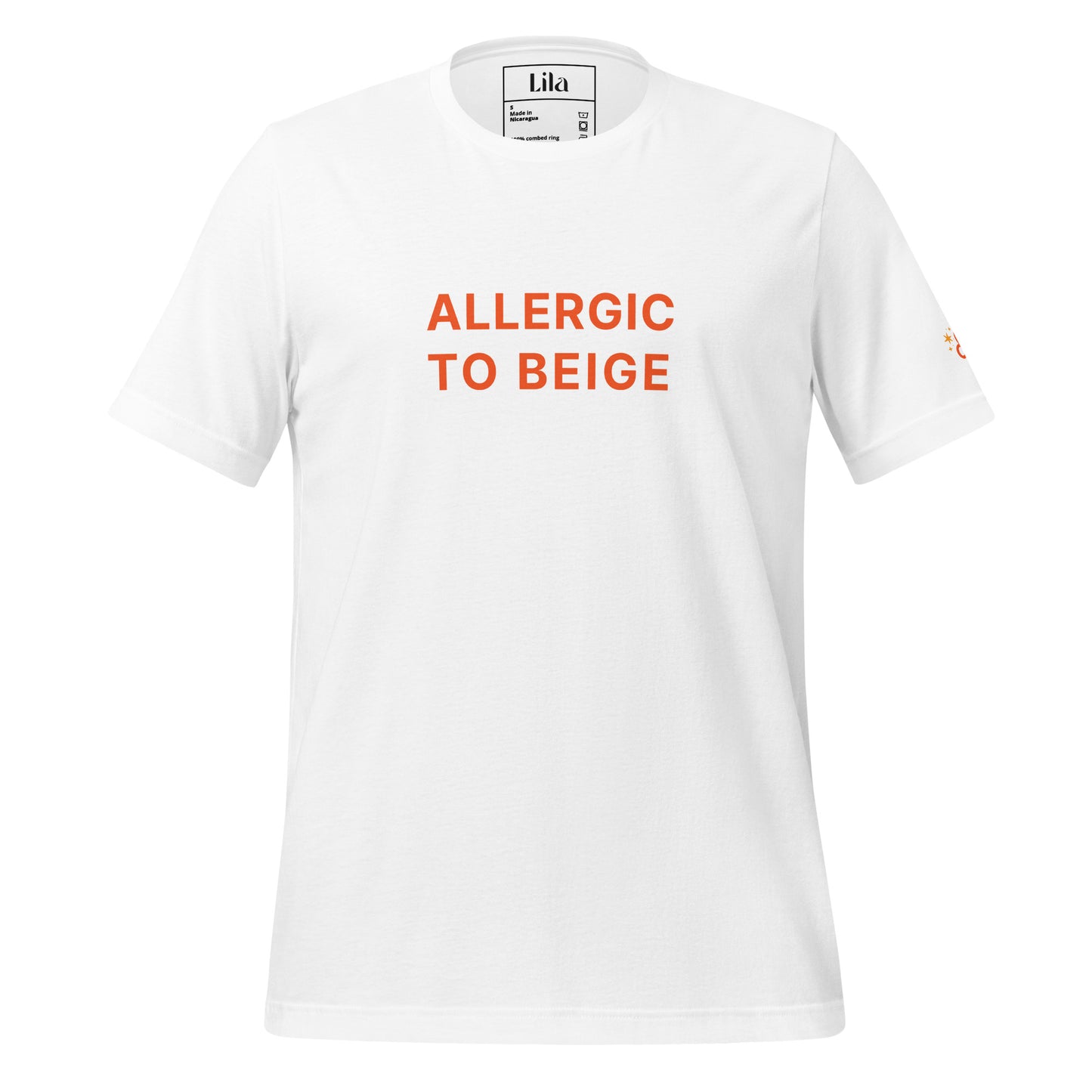 Allergic to Beige (Leo season) t-shirt
