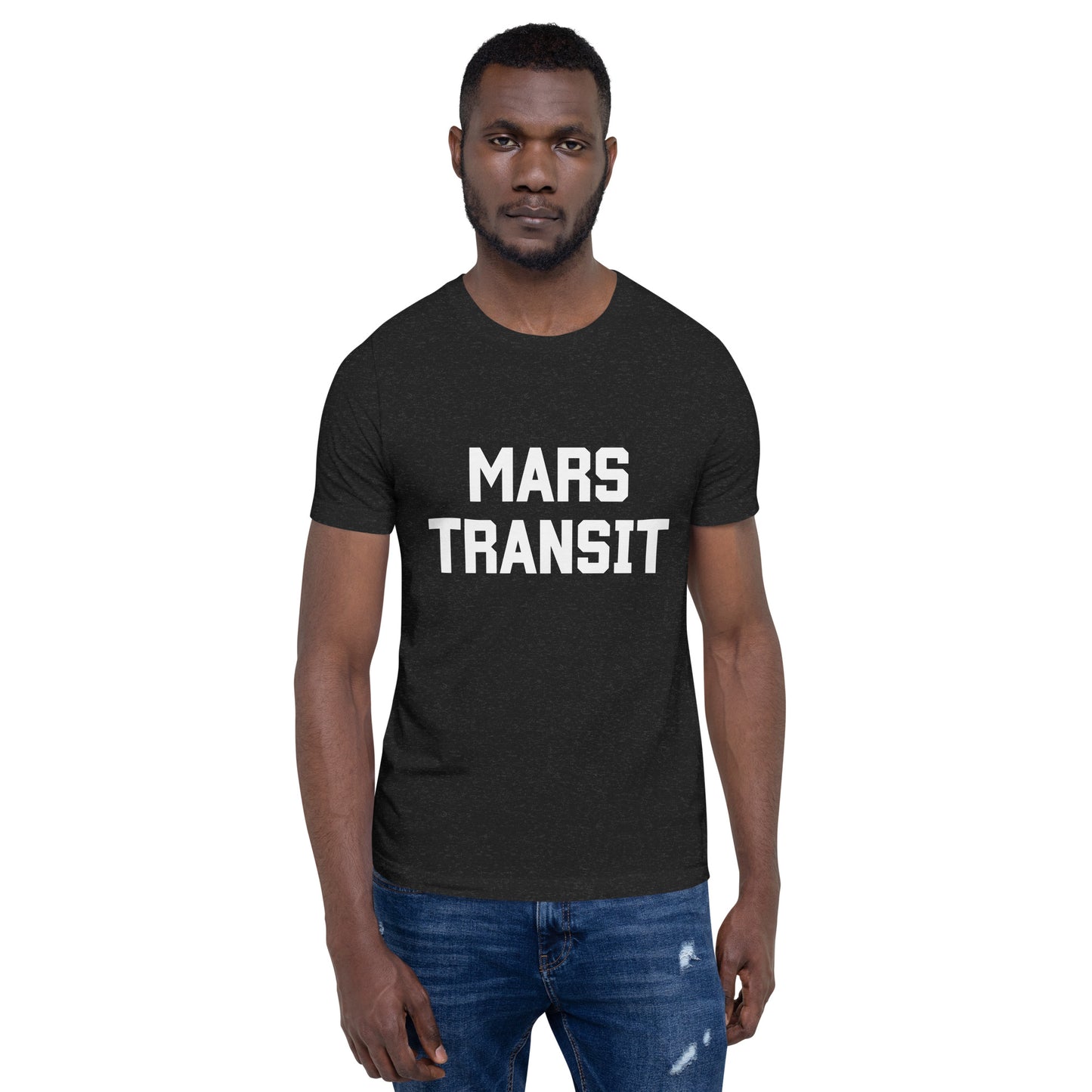 Mars Transit in White Unisex t-shirt