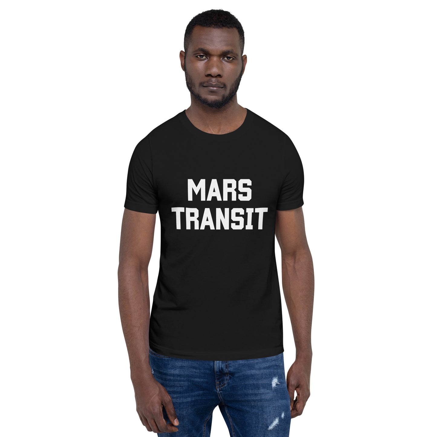 Mars Transit in White Unisex t-shirt