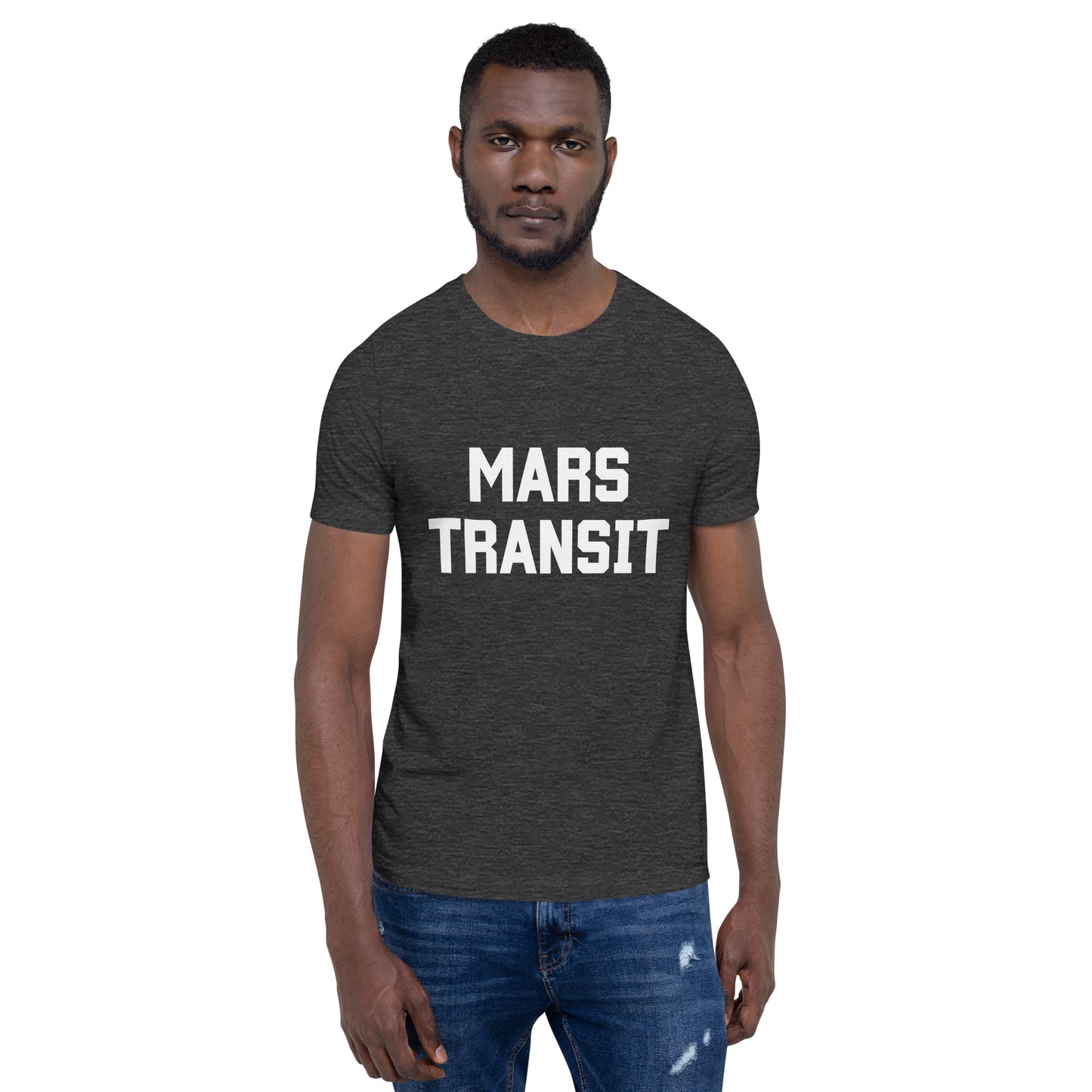 Mars Transit in White Unisex t-shirt