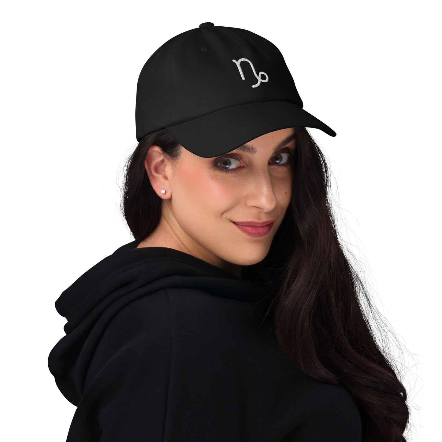 Capricorn in White Dad Hat