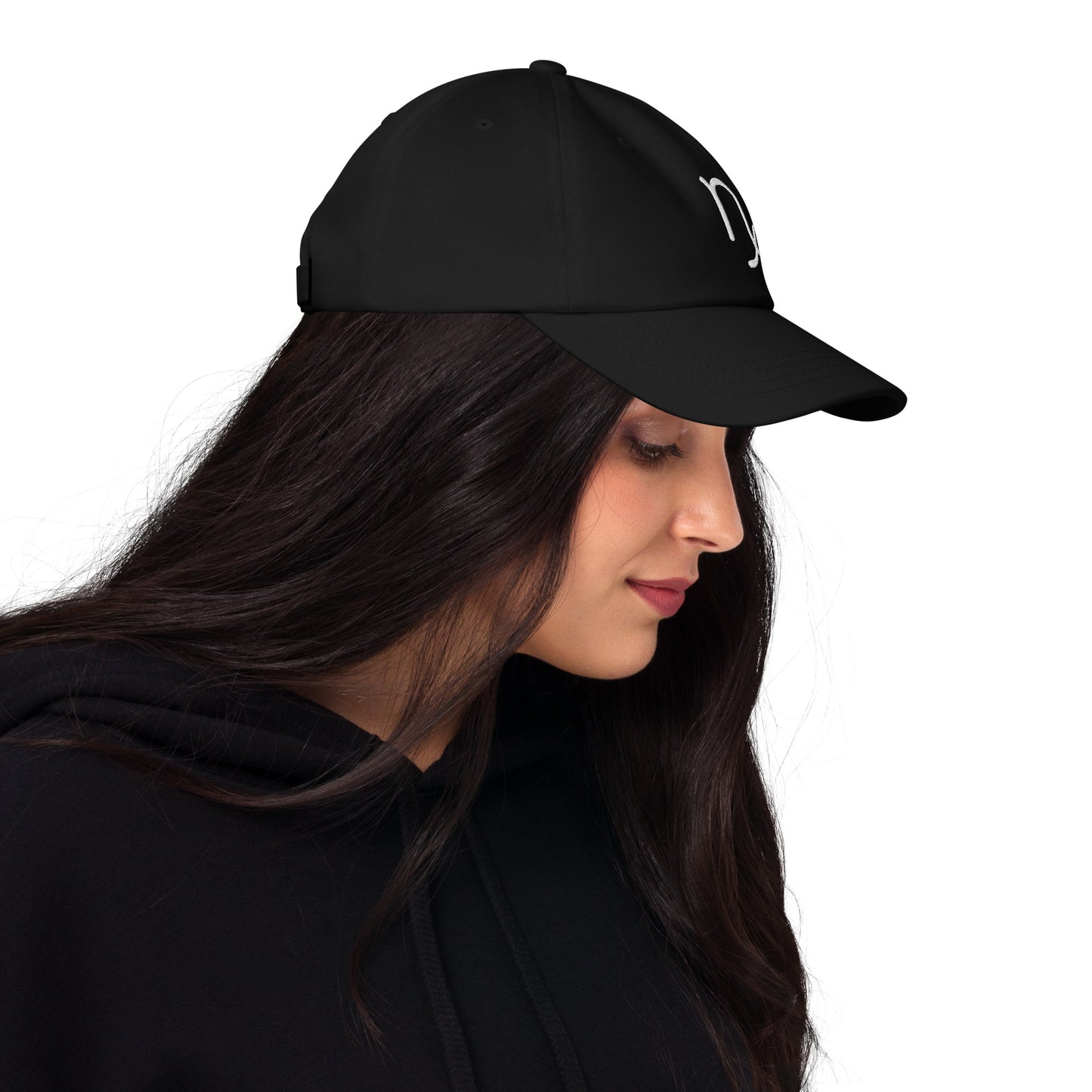 Capricorn in White Dad Hat