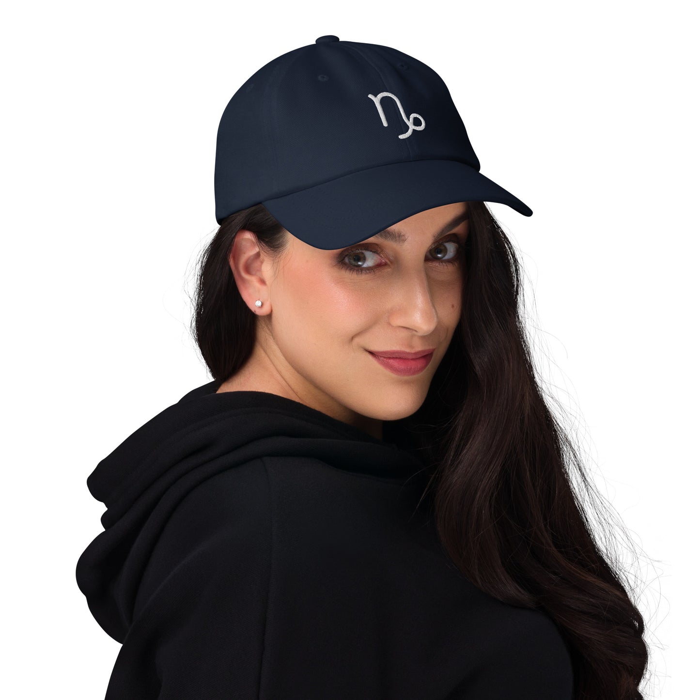 Capricorn in White Dad Hat
