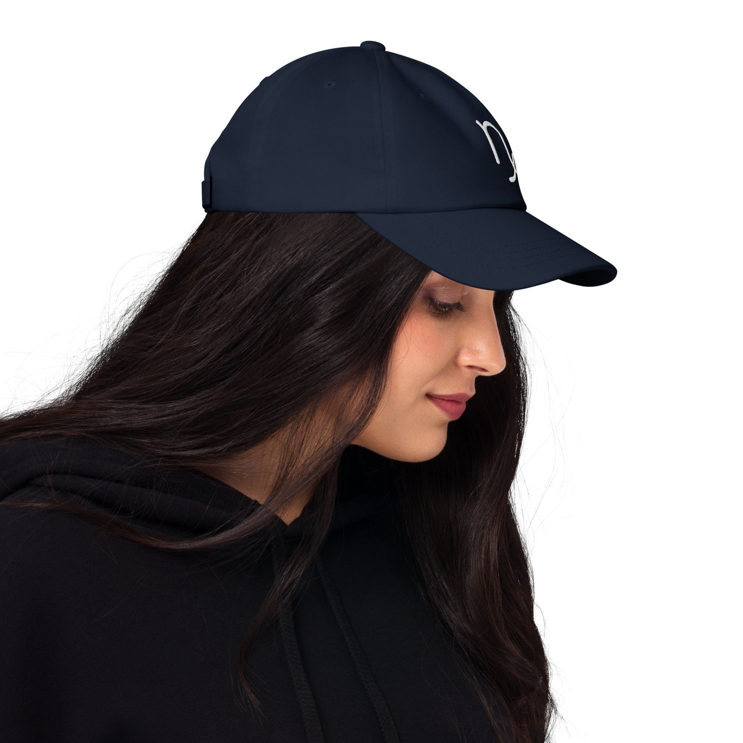 Capricorn in White Dad Hat