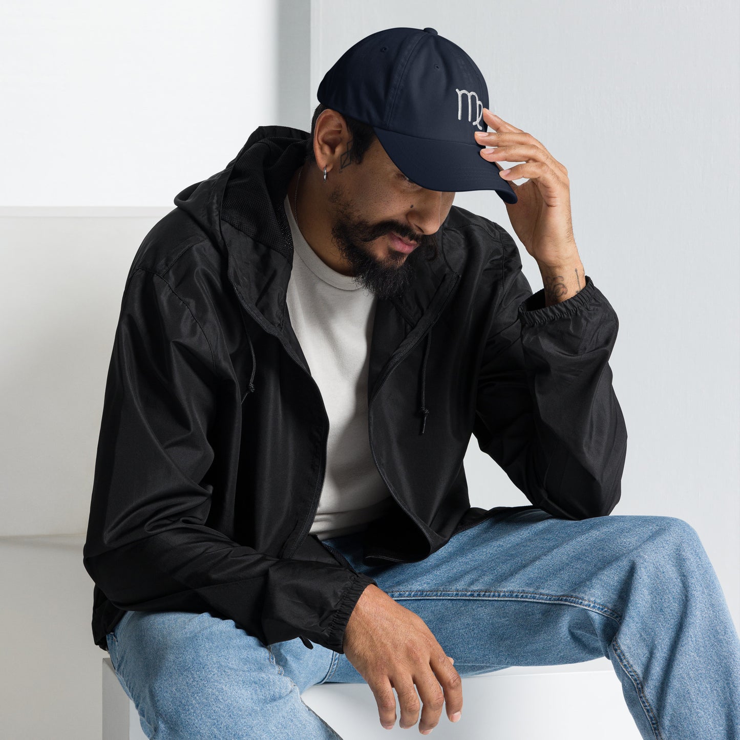 Virgo in White Dad Hat