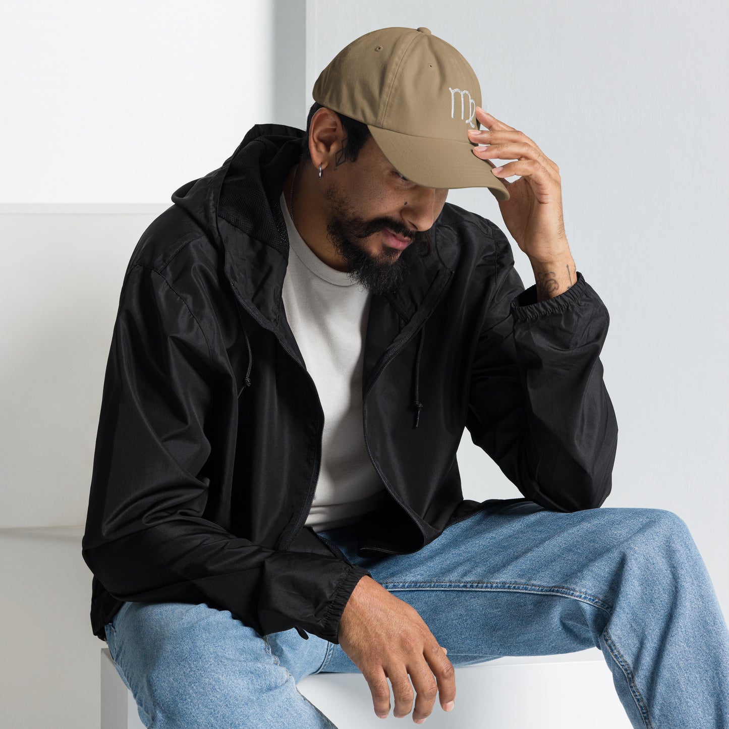 Virgo in White Dad Hat