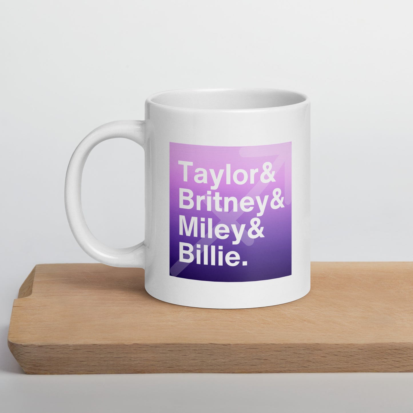Sagittarius Singers white glossy mug