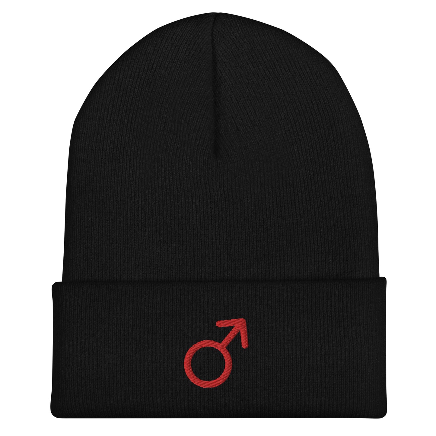 Mars in Red Cuffed Beanie