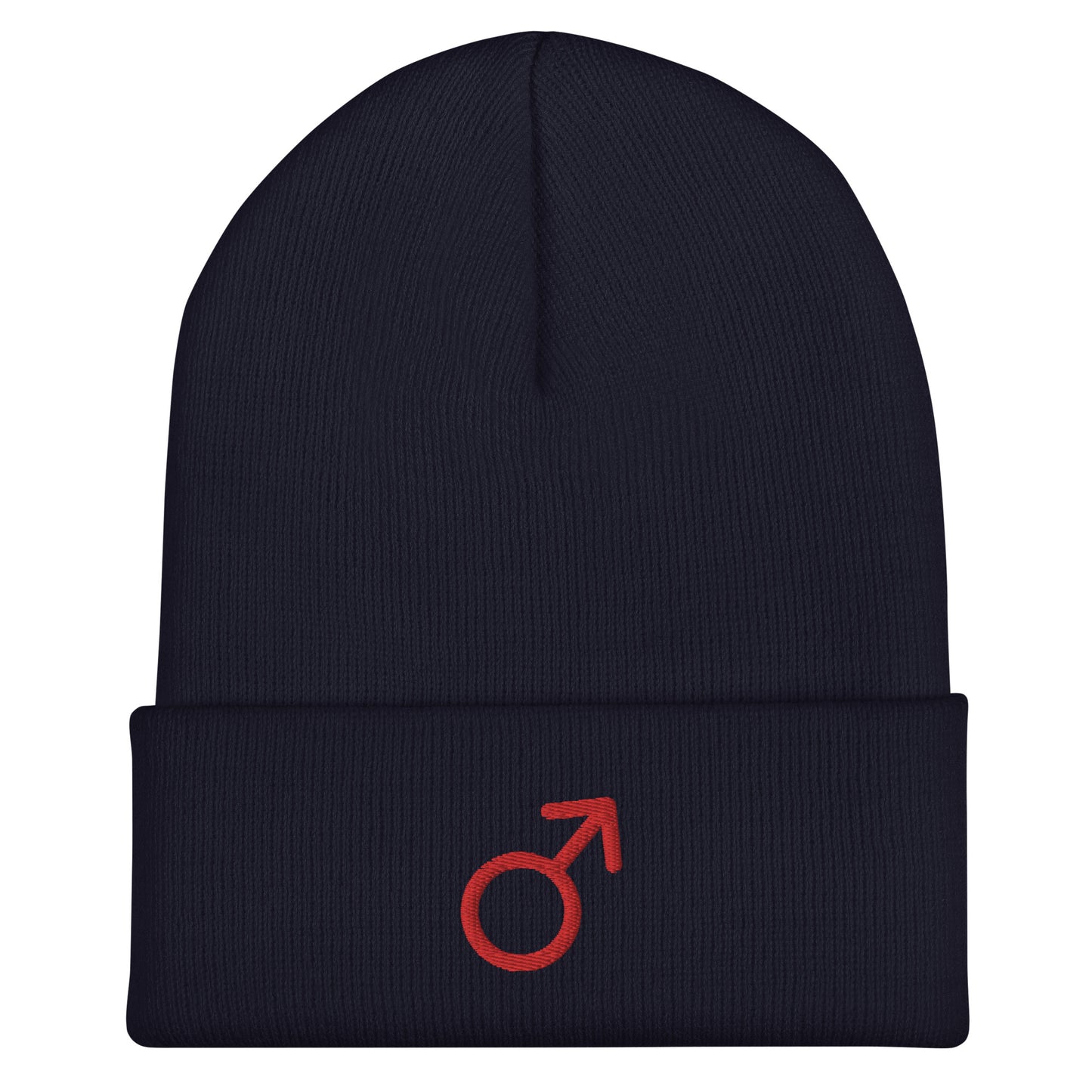 Mars in Red Cuffed Beanie