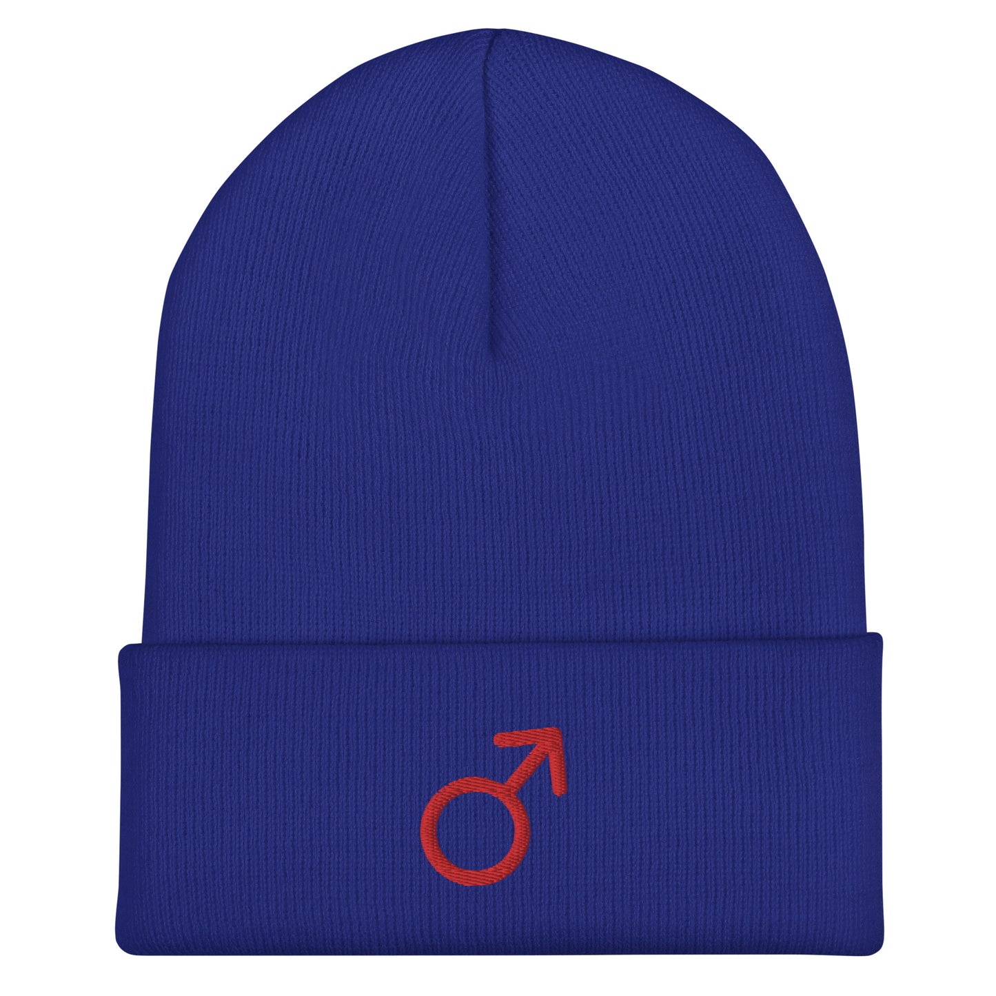 Mars in Red Cuffed Beanie