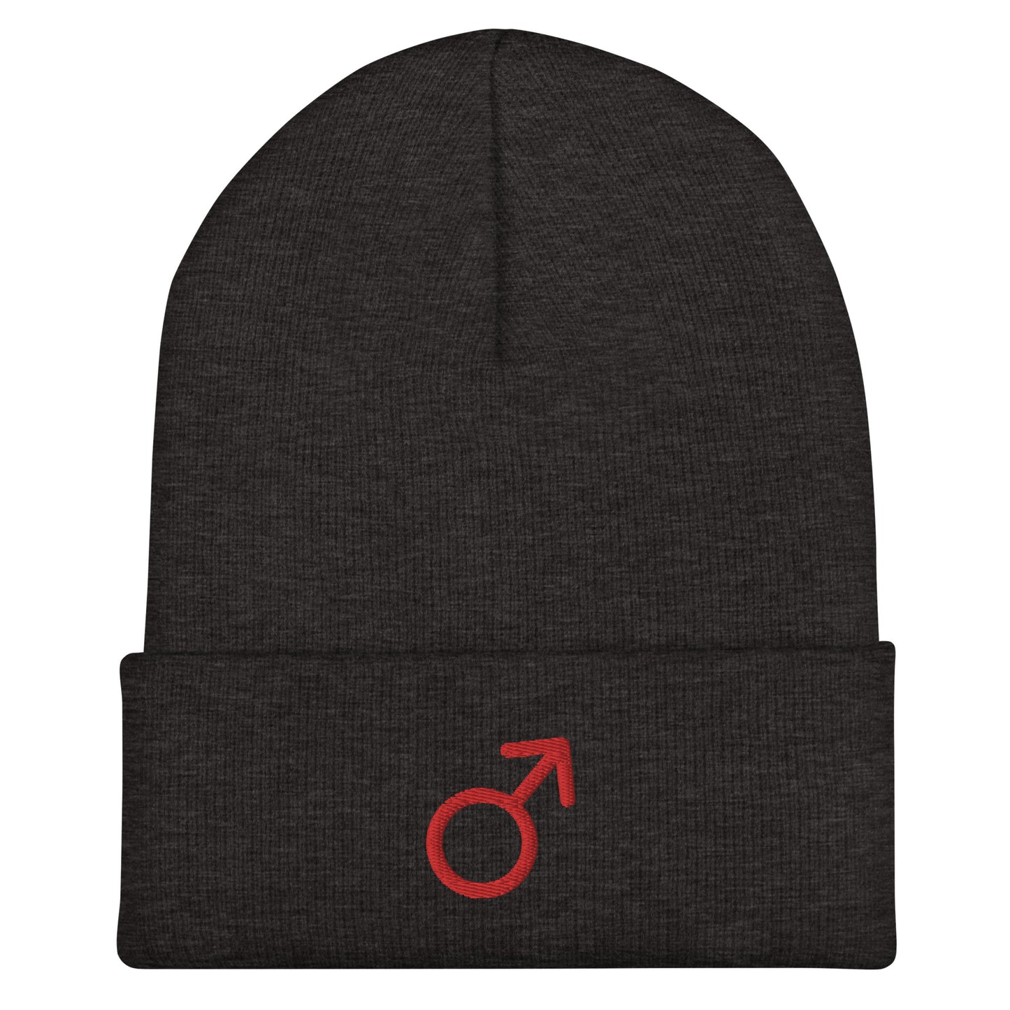 Mars in Red Cuffed Beanie
