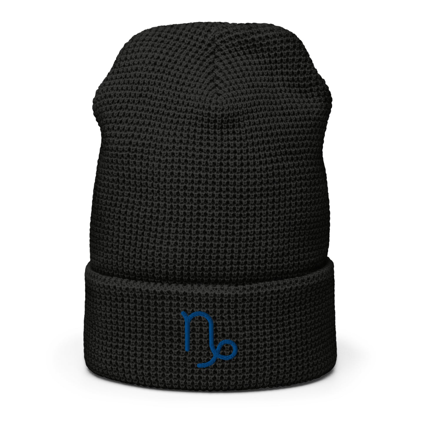 Capricorn in Blue Waffle beanie