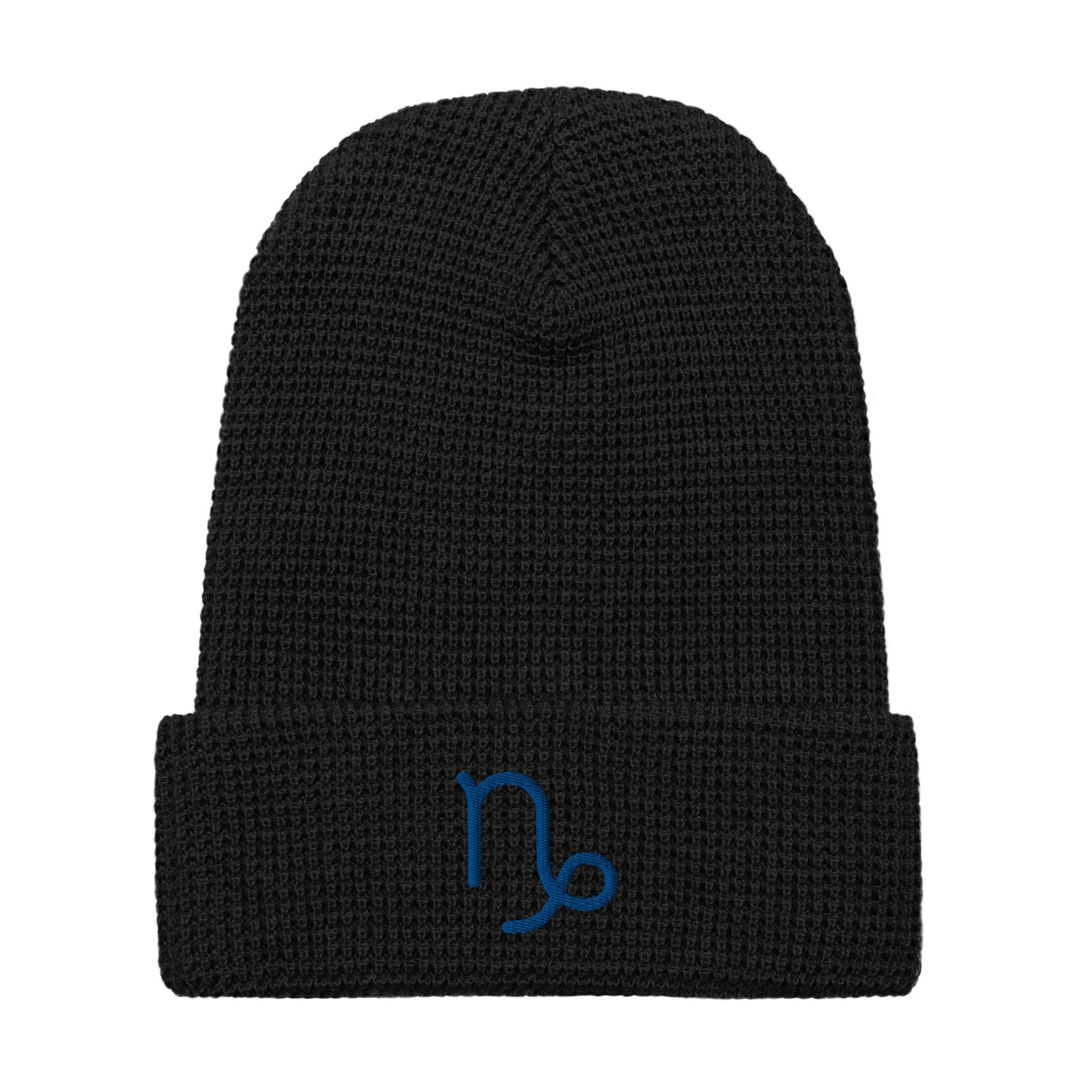 Capricorn in Blue Waffle beanie