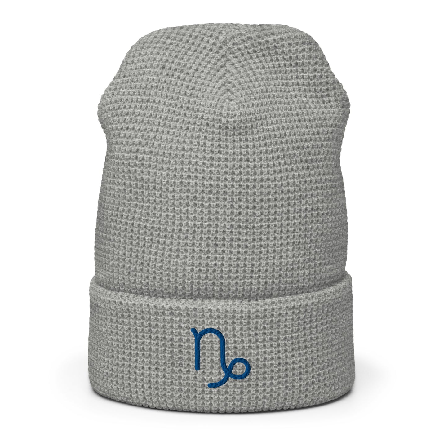 Capricorn in Blue Waffle beanie
