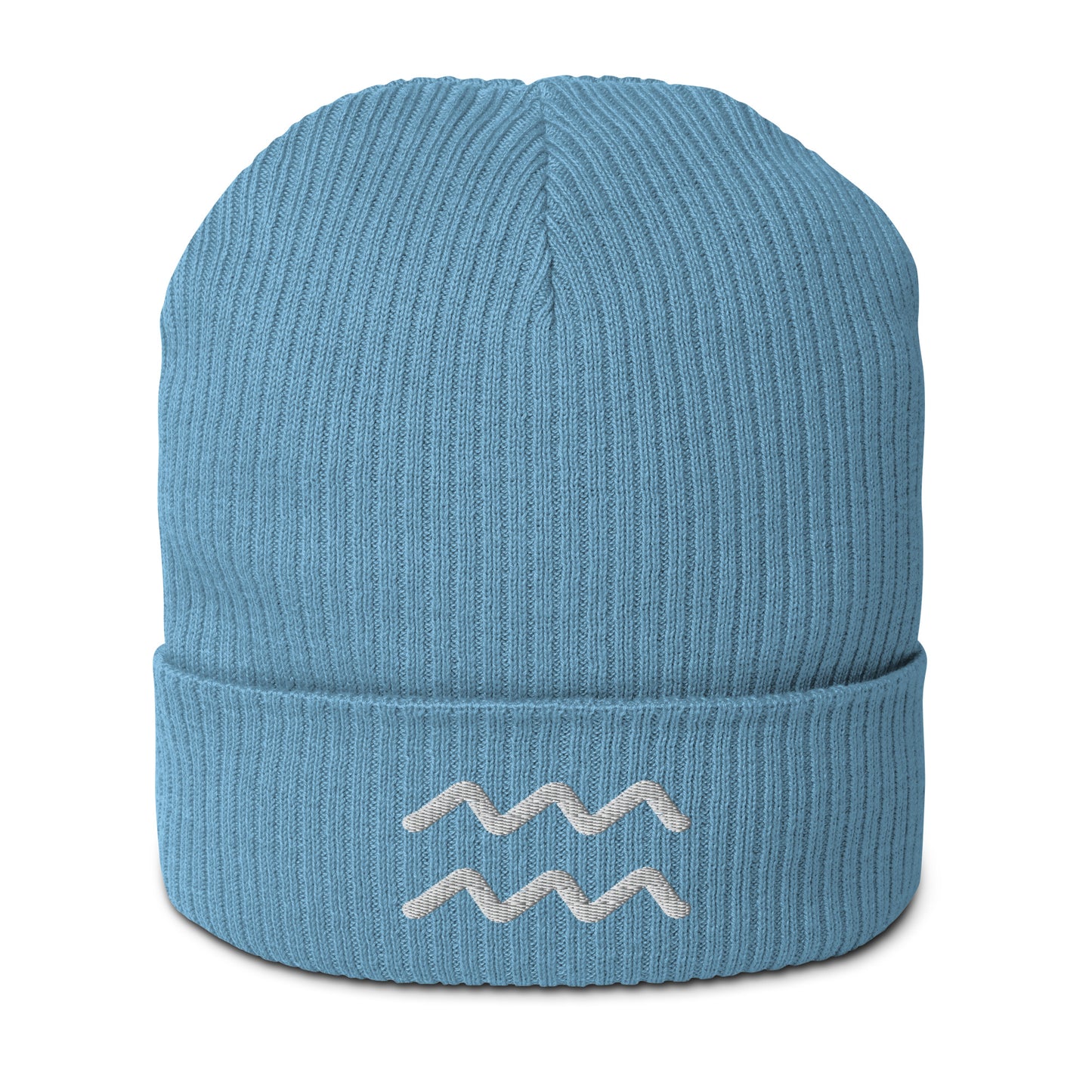 Aquarius Organic ribbed beanie