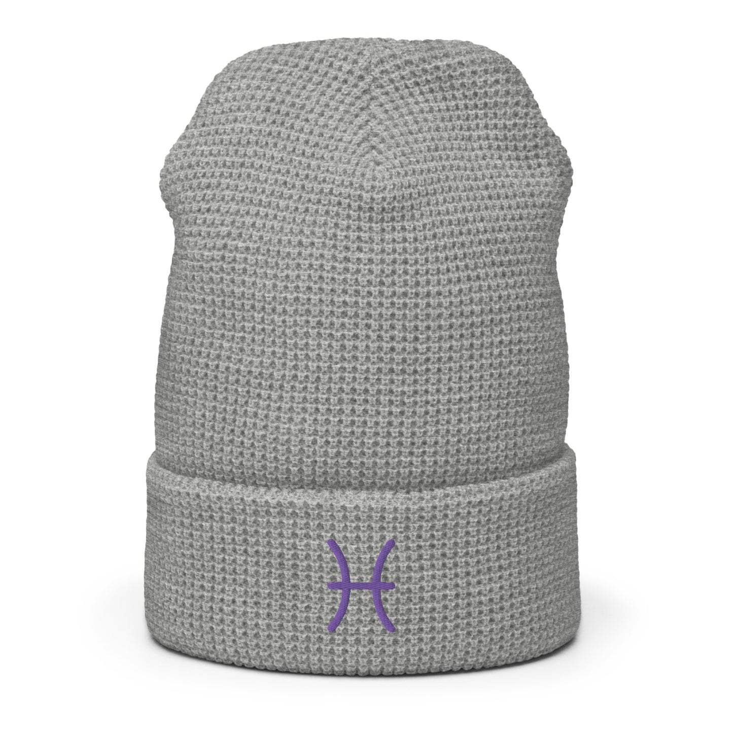 Pisces in Purple Waffle beanie