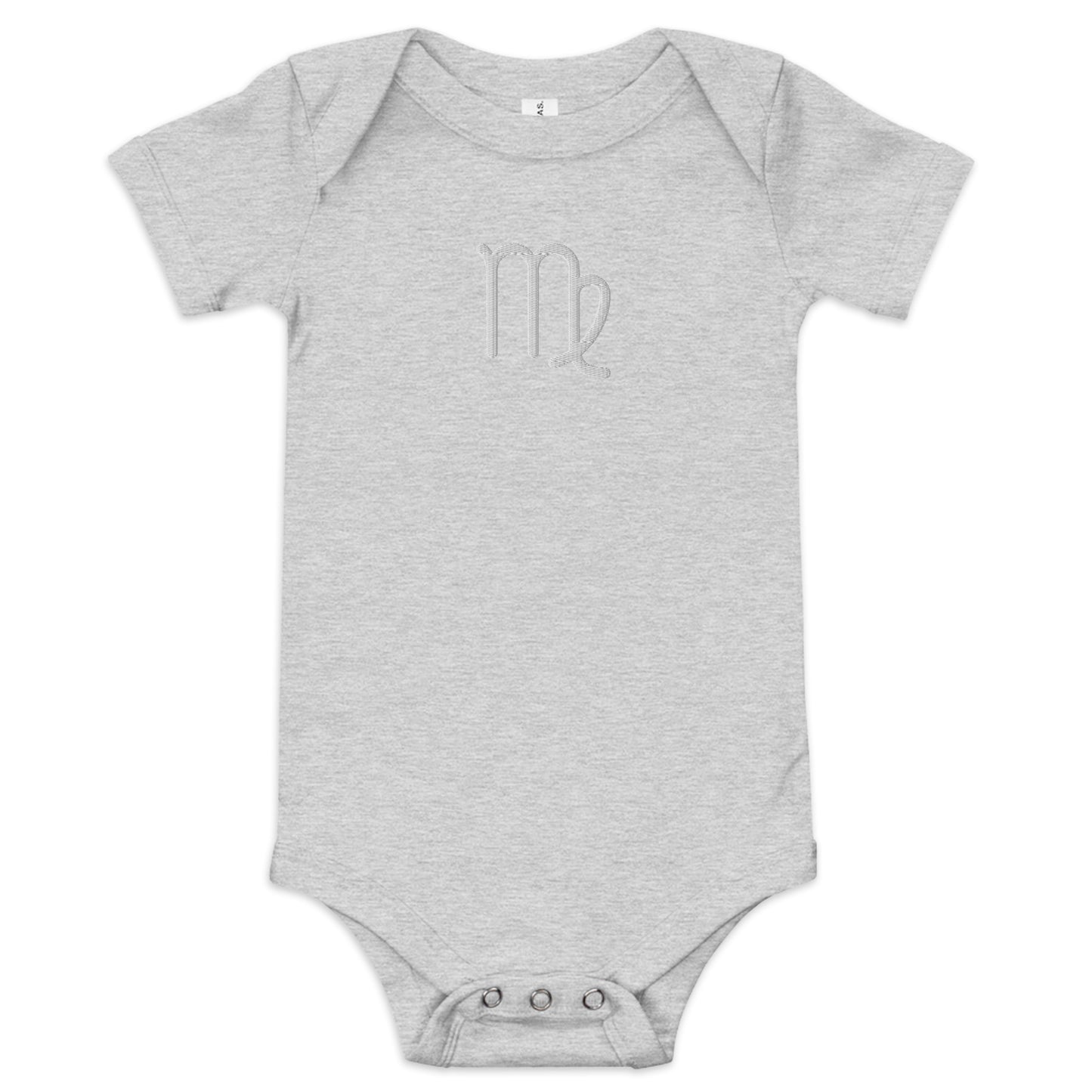 Embroidered Virgo Baby short sleeve onesie