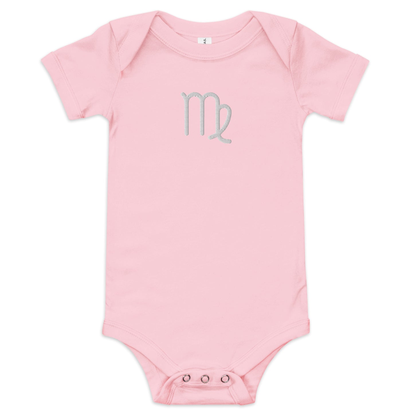 Embroidered Virgo Baby short sleeve onesie