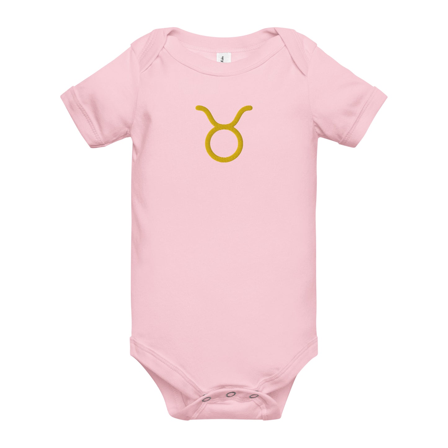 Embroidered Taurus Baby short sleeve onesie