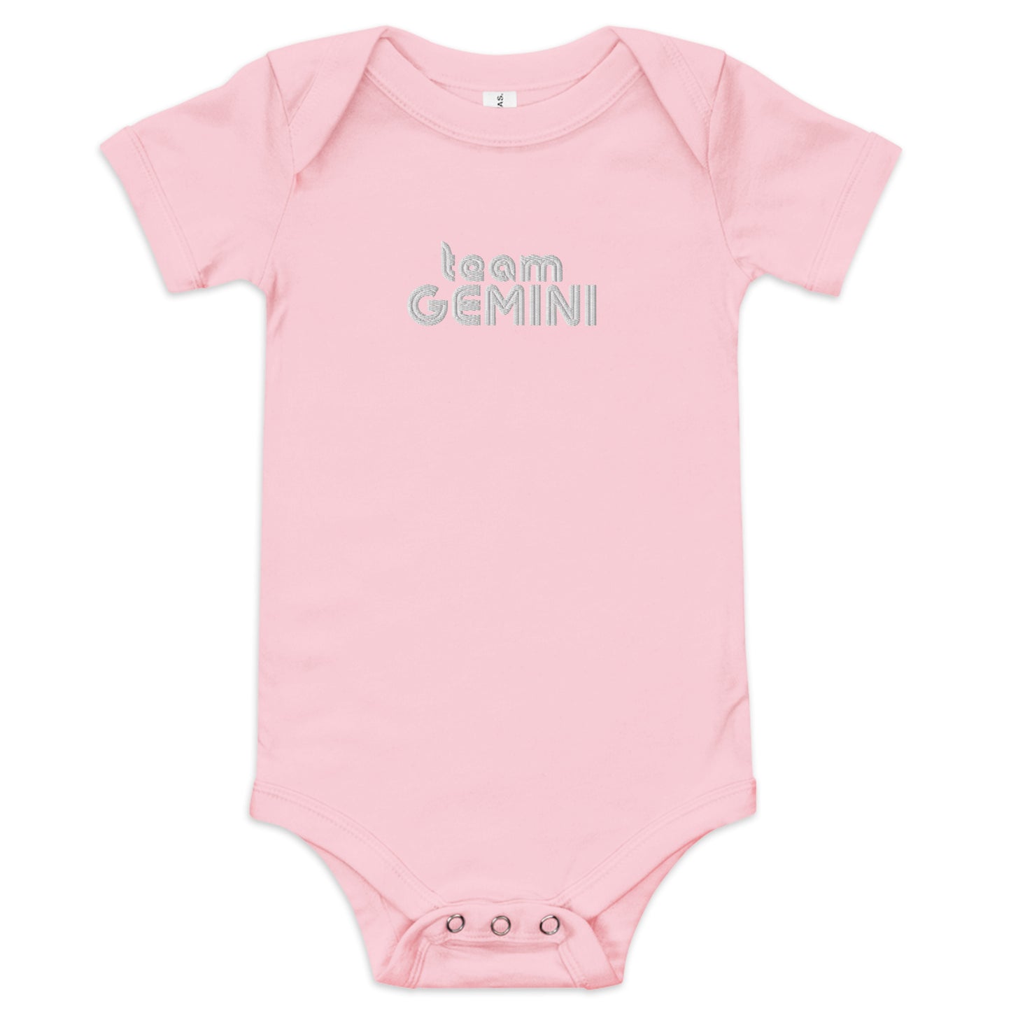 Gemini Embroidered Baby short sleeve onesie copy