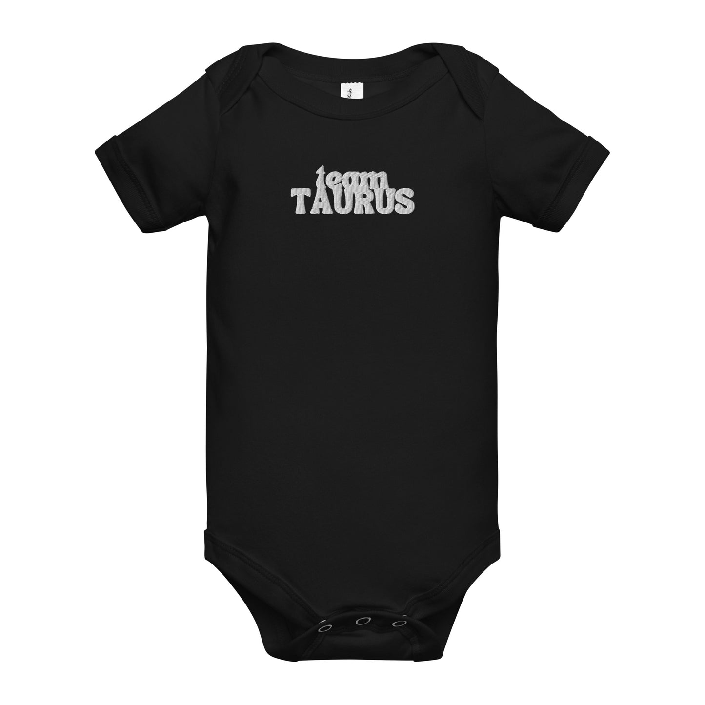 Team Taurus Baby short sleeve onesie