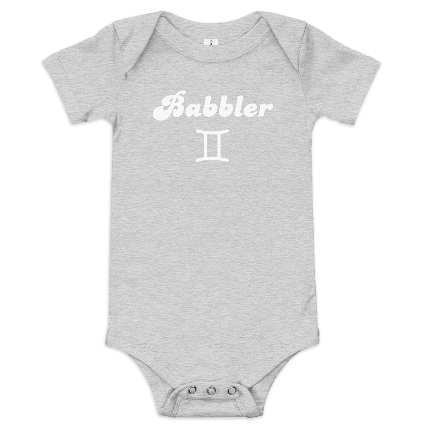 Babbler Gemini Baby onesie