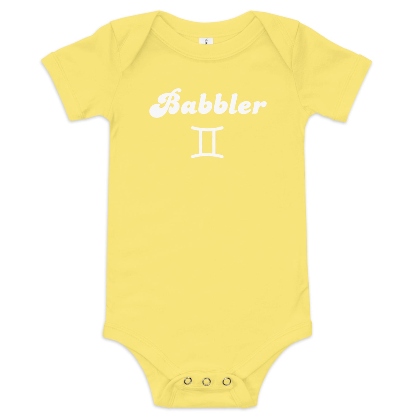 Babbler Gemini Baby onesie