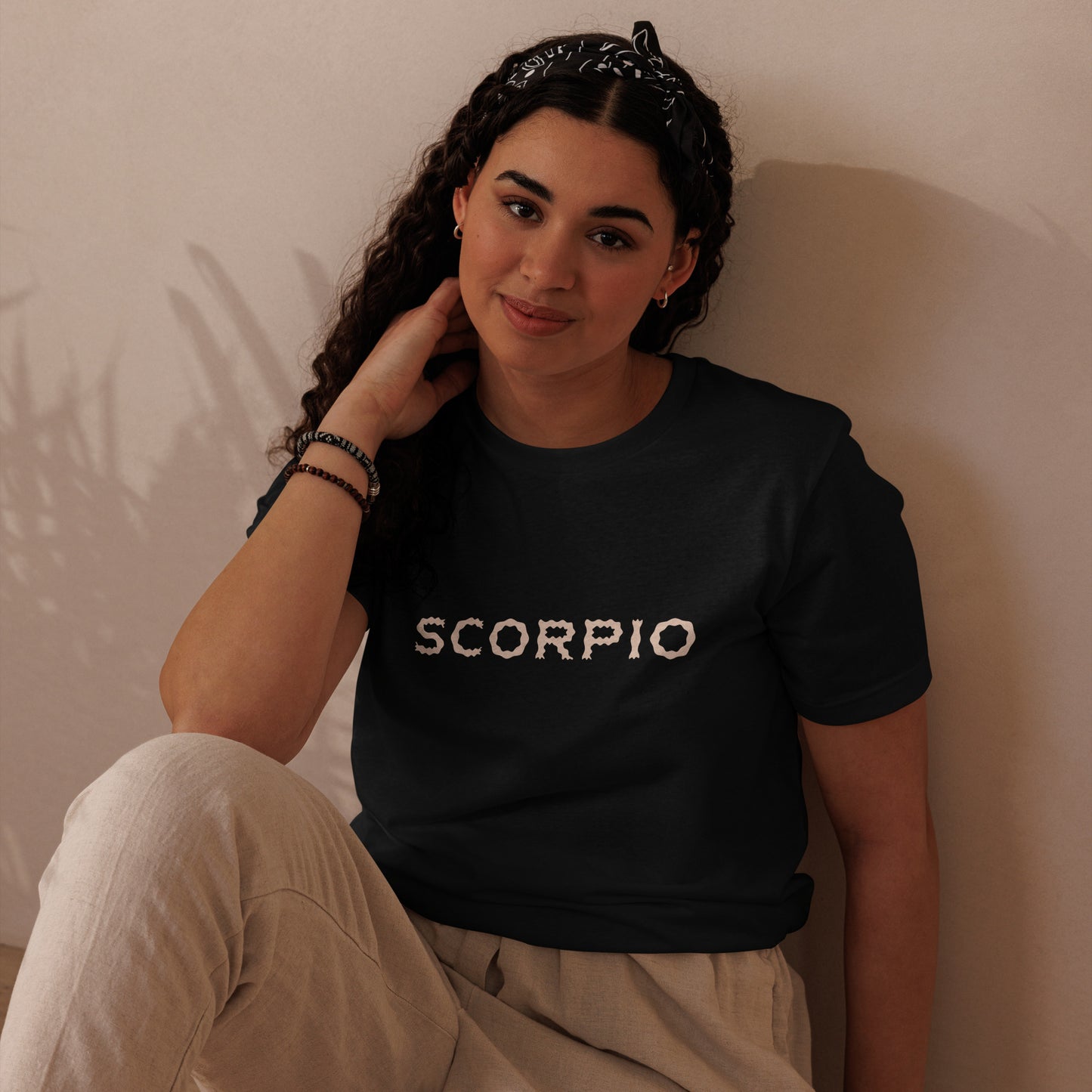 Scorpio black staple eco tee