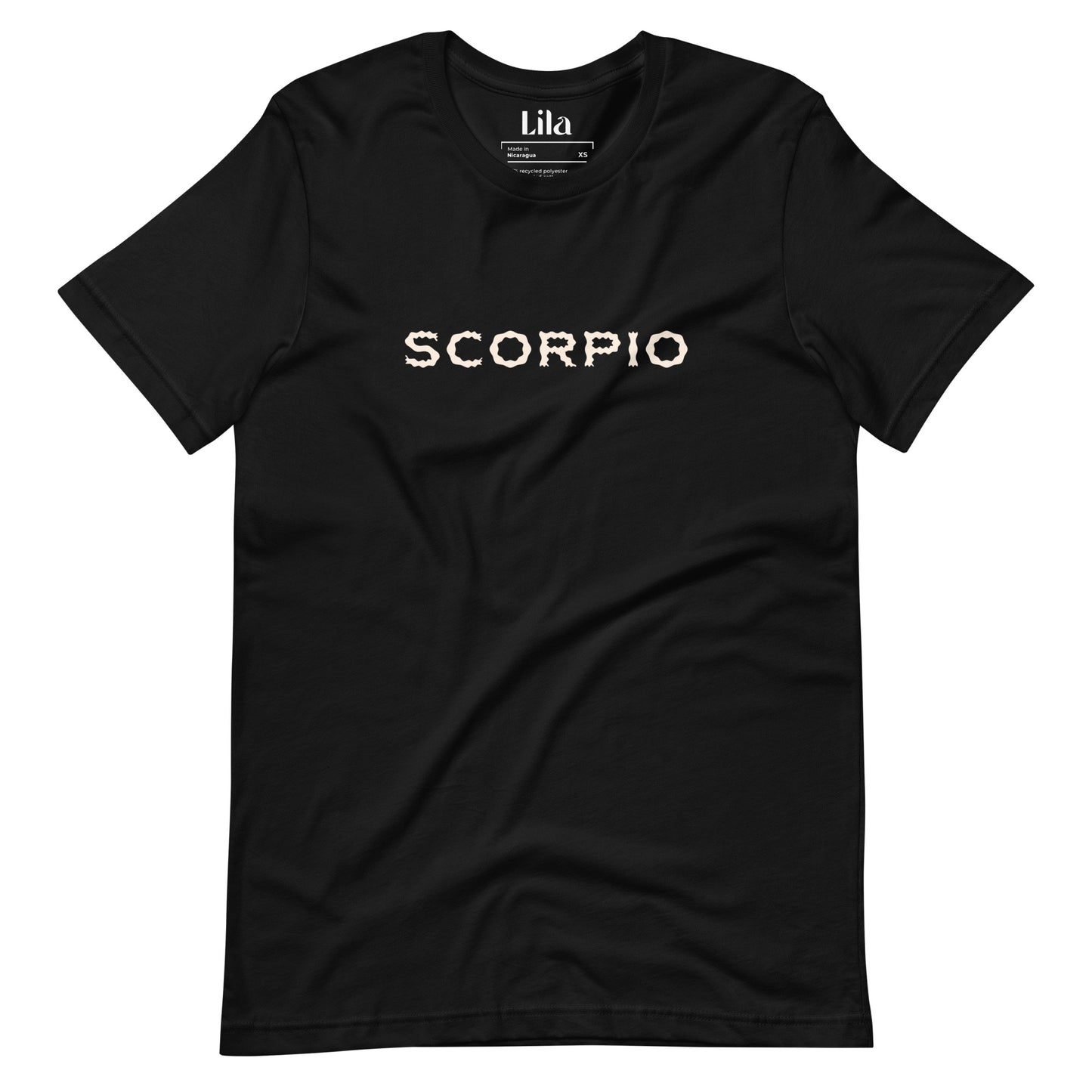 Scorpio black staple eco tee