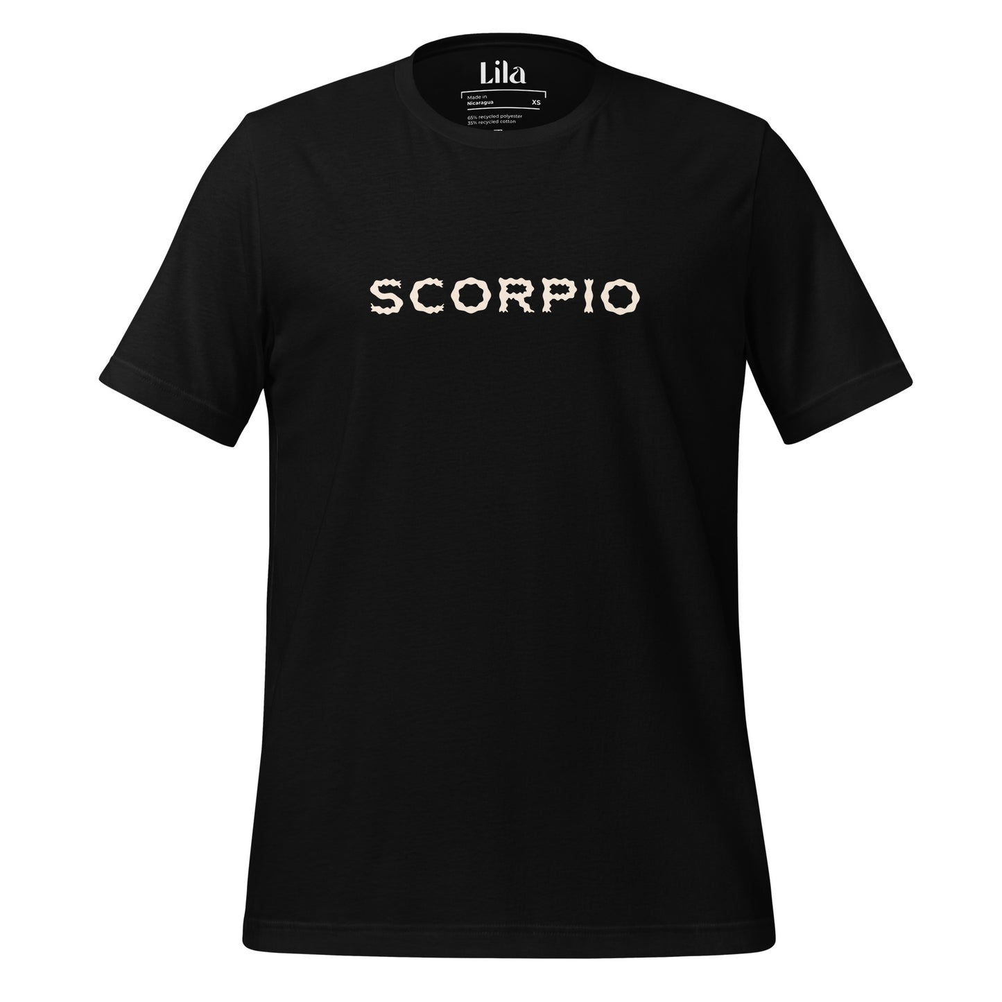 Scorpio black staple eco tee