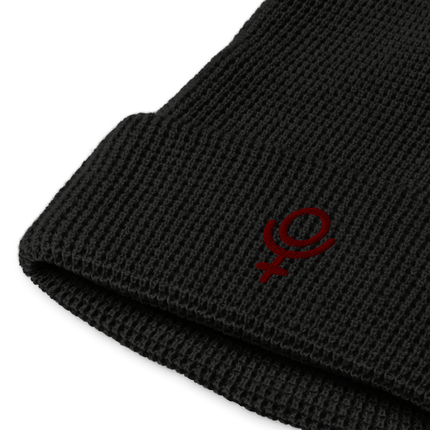 Pluto Waffle Beanie Red