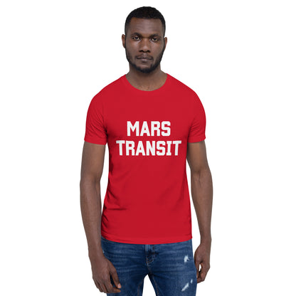 Mars Transit in White Unisex t-shirt