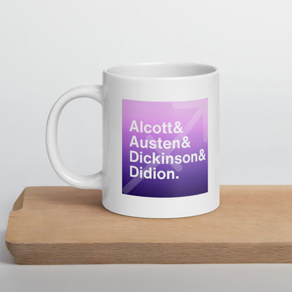 Sagittarius Writers white glossy mug