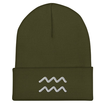 Aquarius Cuffed Beanie