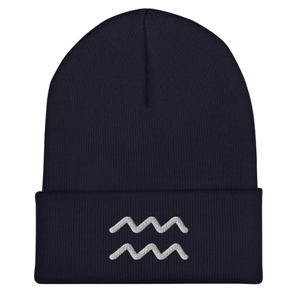 Aquarius Cuffed Beanie