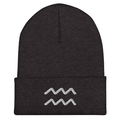 Aquarius Cuffed Beanie