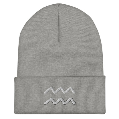 Aquarius Cuffed Beanie