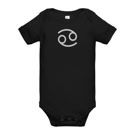Embroidered Cancer Baby short sleeve onesie