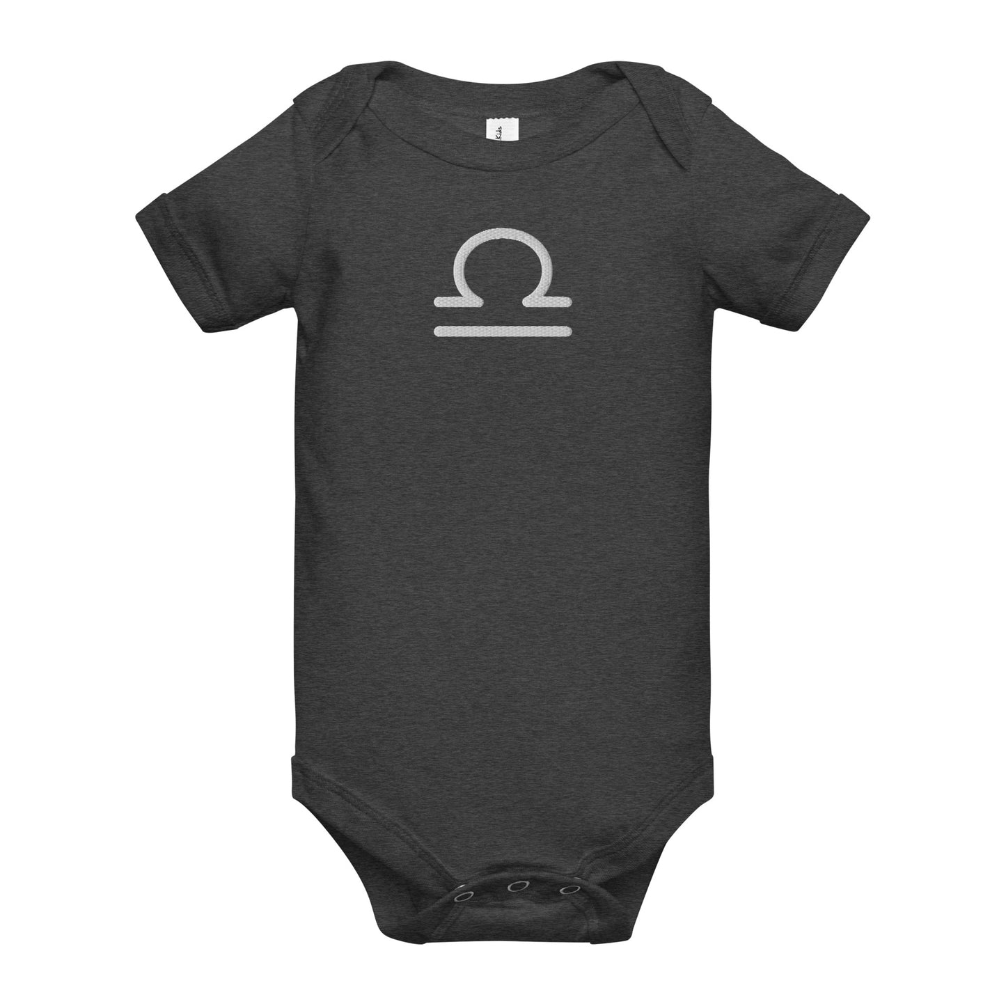 Embroidered Libra Baby short sleeve onesie