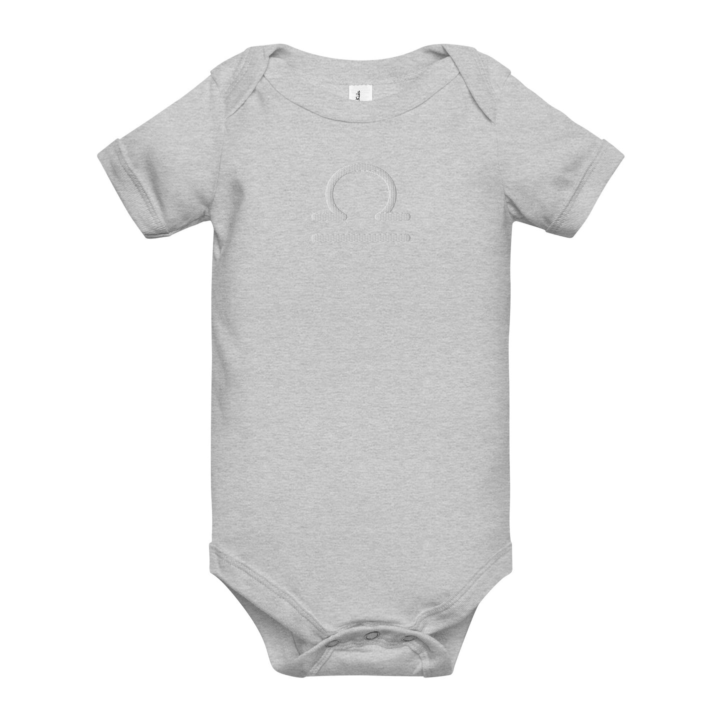 Embroidered Libra Baby short sleeve onesie