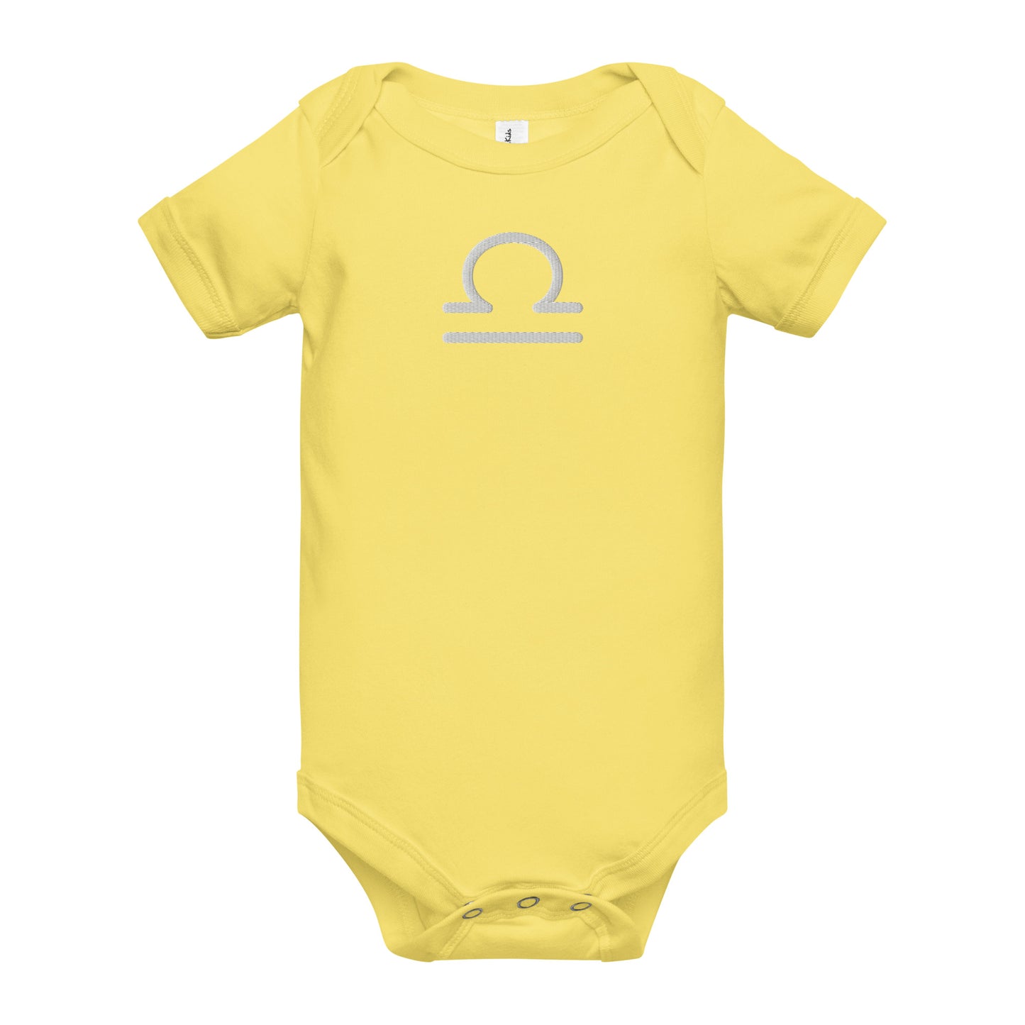 Embroidered Libra Baby short sleeve onesie