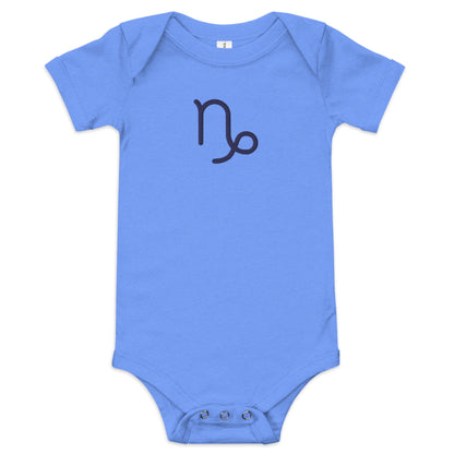 Embroidered Capricorn Baby short sleeve onesie