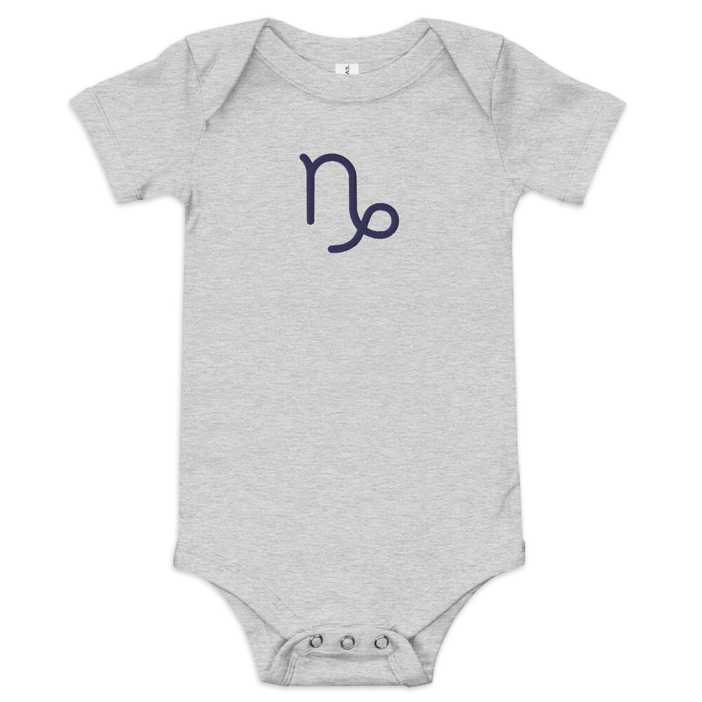 Embroidered Capricorn Baby short sleeve onesie