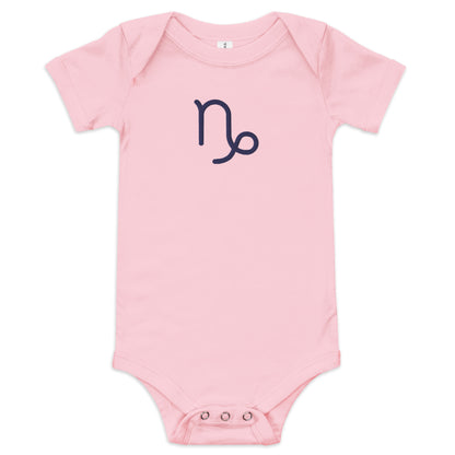 Embroidered Capricorn Baby short sleeve onesie