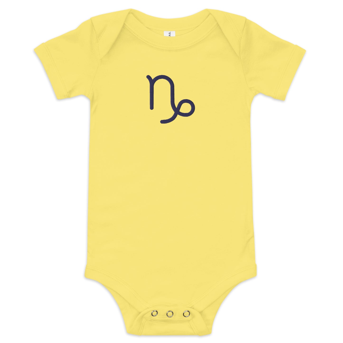 Embroidered Capricorn Baby short sleeve onesie