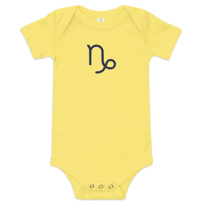 Embroidered Capricorn Baby short sleeve onesie