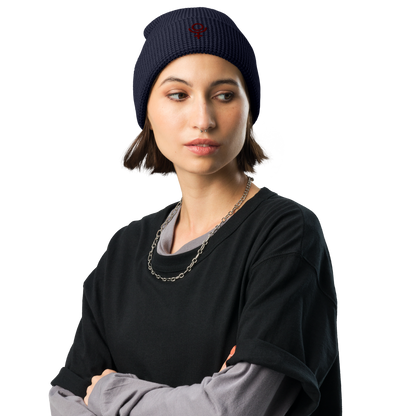 Pluto Waffle Beanie Red