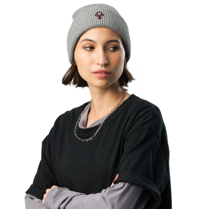 Pluto Waffle Beanie Red